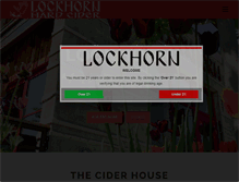 Tablet Screenshot of lockhornhardcider.com